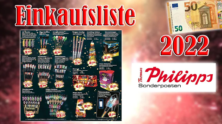 Thomas Phillips Feuerwerk Einkaufliste/Kau...  202...