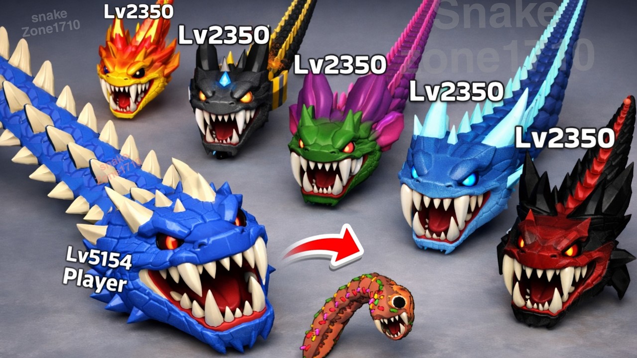 👻Live SNAKE rush clash battle 3d Vs 👑snake clash!  | 🐸Live snake All boss😎