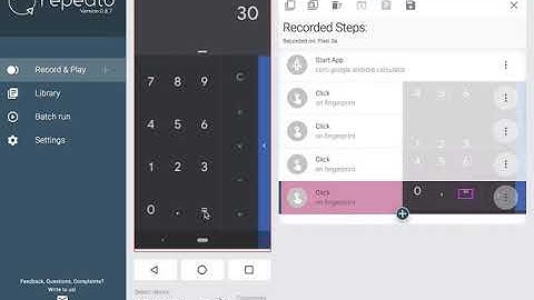 Record via the repeato test recorder