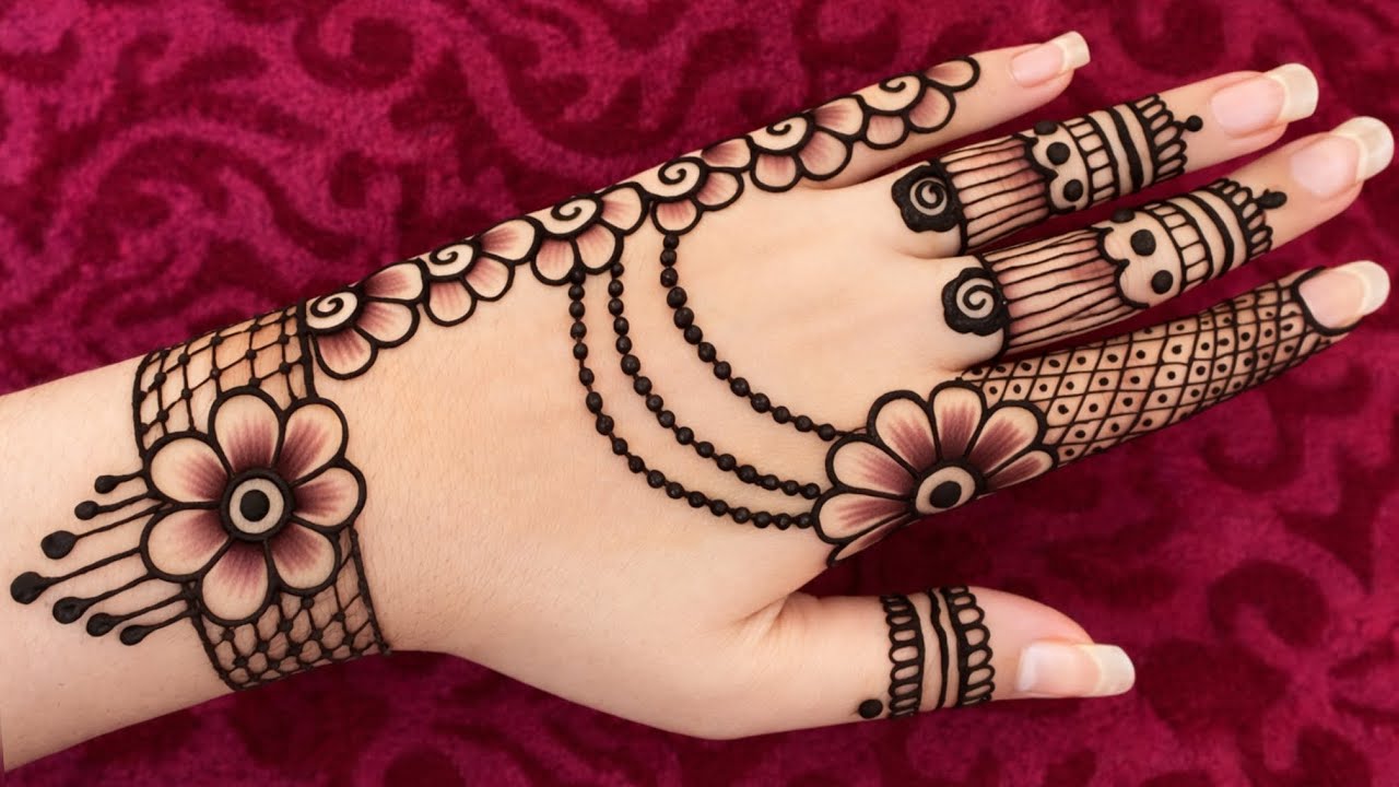 Very simple unique mehndi design  new stylish mehndi design 