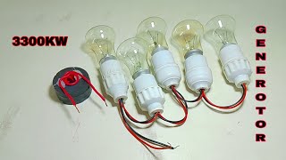 //TOP IDEA  I make 33000W Generator 220v fridge Compressor Coil fan Motor and Transformer Generator