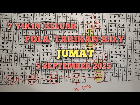 Analisis Pola Angka SDY JUMAT 5 SEPTEMBER 2025 | Data Statistik Lengkap PREDIKSI SDY HARI INI