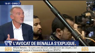 L'avocat d'Alexandre Benalla affirme que son client s'exprimera bientôt