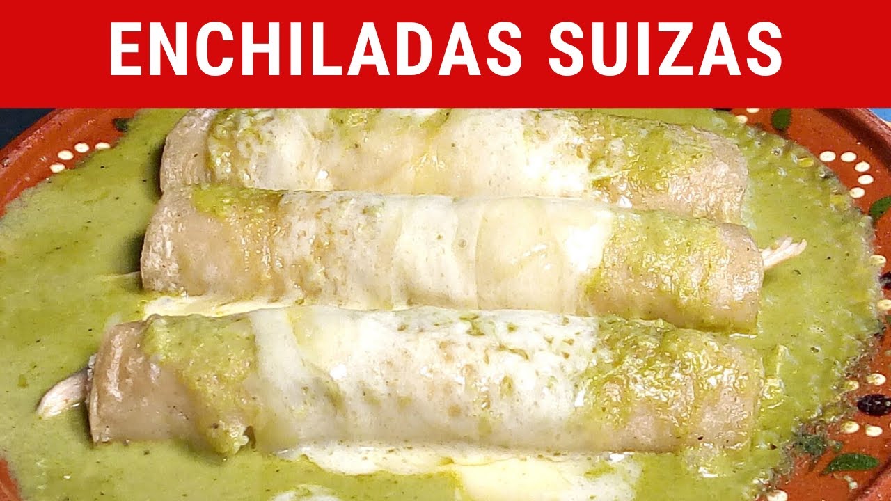 Enchiladas suizas, las más ricas. RecetasdeLuzMa YouTube