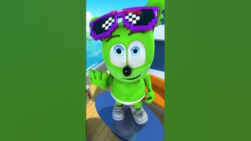 Summer Fun with Gummibär 🏄‍♂️☀️🎶 #summer #shorts
