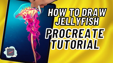 How to draw JELLYFISH ? | Procreate Easy Drawing Tutorial How to Draw ipad jellyfish