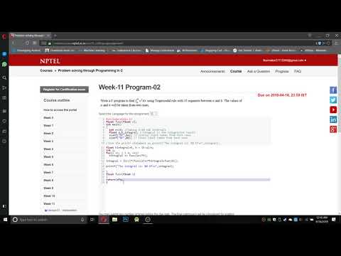 NPTEL Problem solving through C Week-11 program -1,2,3 SOLVED