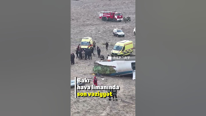 Bakı hava limanında son vəziyyət - Təcili tibbi yardım briqadası hazır vəziyyətdə