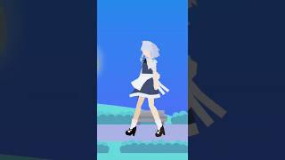 Animated Girls Walk Cycle with Sticknodes #shorts #sticknodes