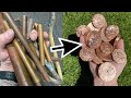 Melting Copper - Coins From SCRAP Copper Pipes - 1100°C+  ASMR Metal Melting - Molten Copper