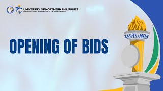 OPENING OF BIDS | Distribution of Line Extension of UNP Water System