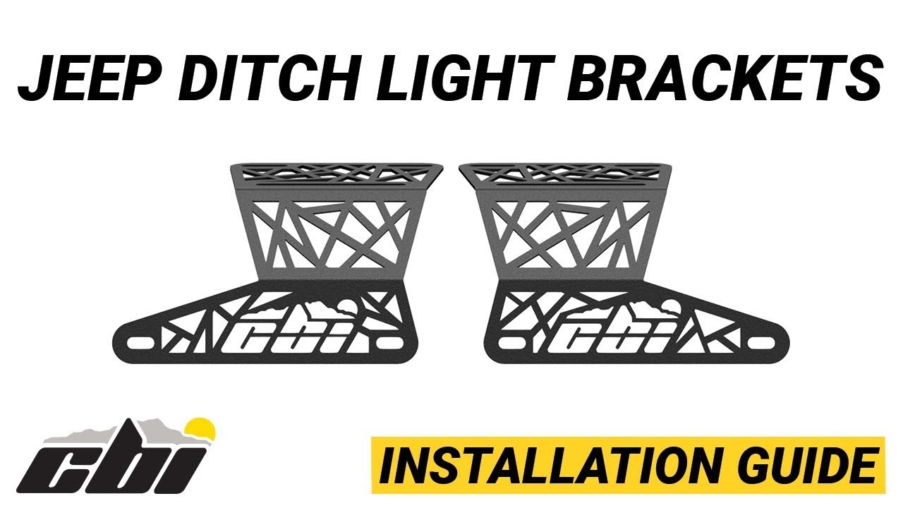 Jeep Gladiator Ditch Light Brackets 2020-2021