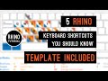 Rhino Keyboard Shortcuts | 5 Tips you NEED to know!