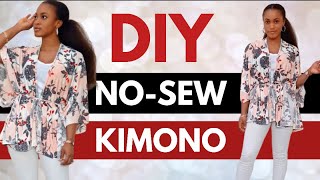 HOW TO MAKE A KIMONO | No-Sew | Easy DIY
