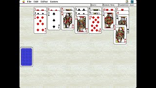 Apple Macintosh Longplay - King of Solitaire - Spiderette screenshot 4