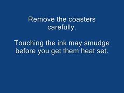 Printing Coasters with the Brother GT 541 - YouTube