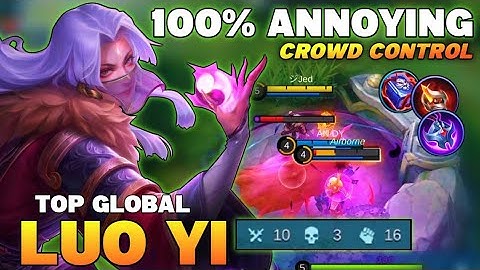 Annoying Mage!! Luo Yi Best Build 2021 | Top Global Luo Yi Gameplay | Mobile Legends✓