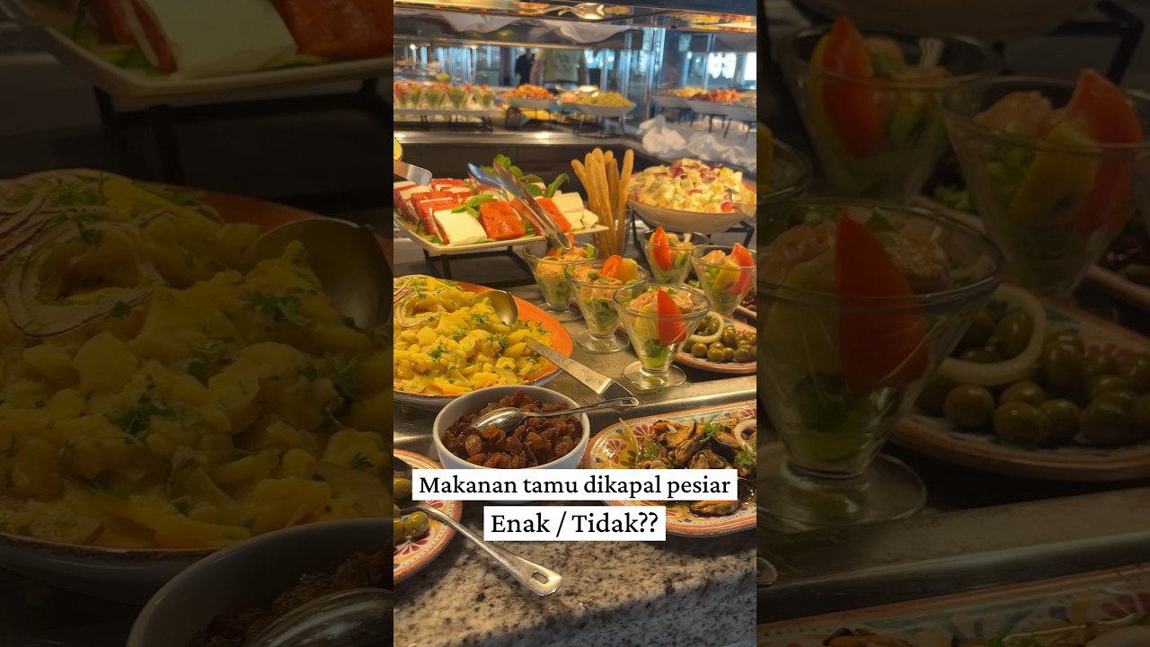 Inilah makanan untuk tamu di kapal pesiar #travel #cruise