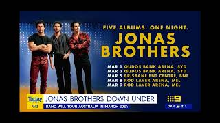 Jonas Brothers Down Under - Today Extra 28/7/23