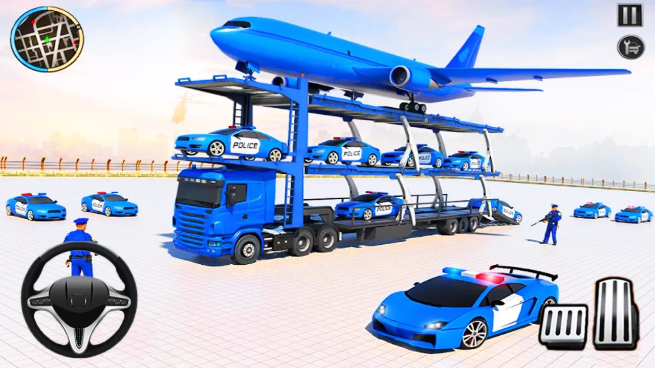 US Police ATV Bike Transport Truck - Police Truck Transport Game - Android gameplay