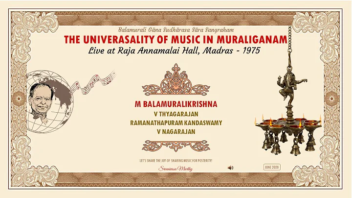 The Universality of Music in Muraliganam - M Balam...