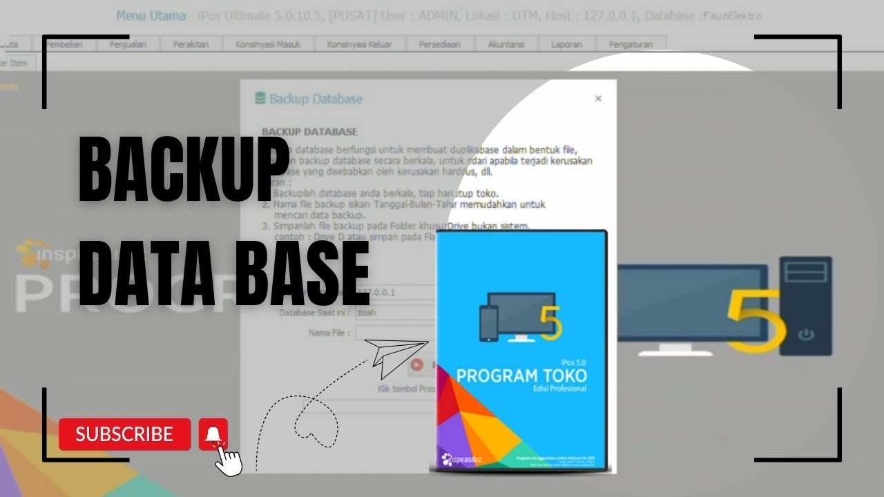 Tutorial IPOS5 || Tutorial simple Backup Database secara manual Di Ipos ...