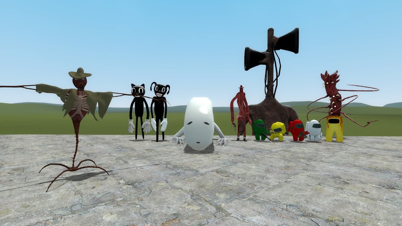 THE BUBAK VS AMONG US CREATURES!! Garrys Mod Sand Box