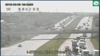 I-270 E closed between Alum Creek Drive and I-71 after serious crash with injuries