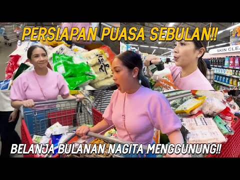 NEMENIN NAGITA BELANJA BULANAN SETROLLY PENUH!!! KALAP SAMPE JAJANAN PUN DIBORONG ABIS!!