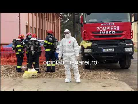 Incendiu in zona rosie COVID la un spital din Timis