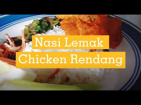 What Is Nasi Lemak Ayam Rendang In English