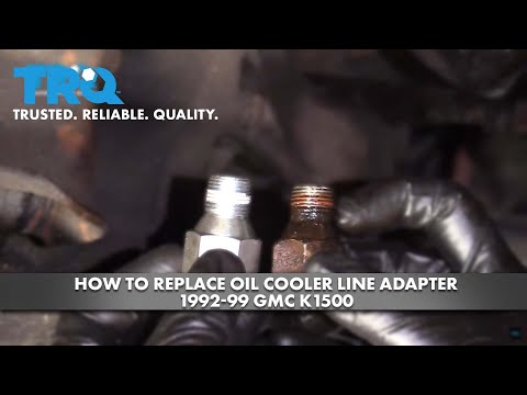 How To Replace Oil Cooler Line Adapter 1992-99 GMC K1500