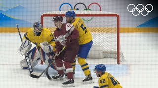 Men's Ice Hockey Beijing 2022 | Sweden v Latvia highlights