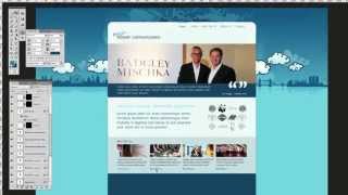 Client website design timelapse. From blank canvas sign off.