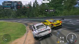 Porsche 911 RSR Dealing with Dirty Drivers at The Nürburgring (Forza Motorsport)