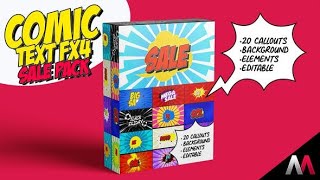 Comic Text Fx4 - Sale Pack | After Effects Template