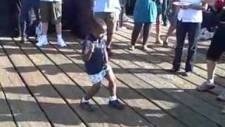 A boy steals the spotlight