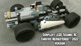 Simplest LEGO Technic RC Chassis Remastered .. 2022 Version