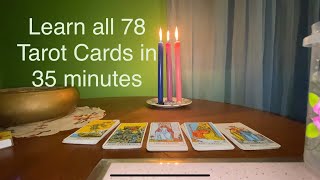 The Meanings of All 78 Tarot Cards in Less Than 35 minutes