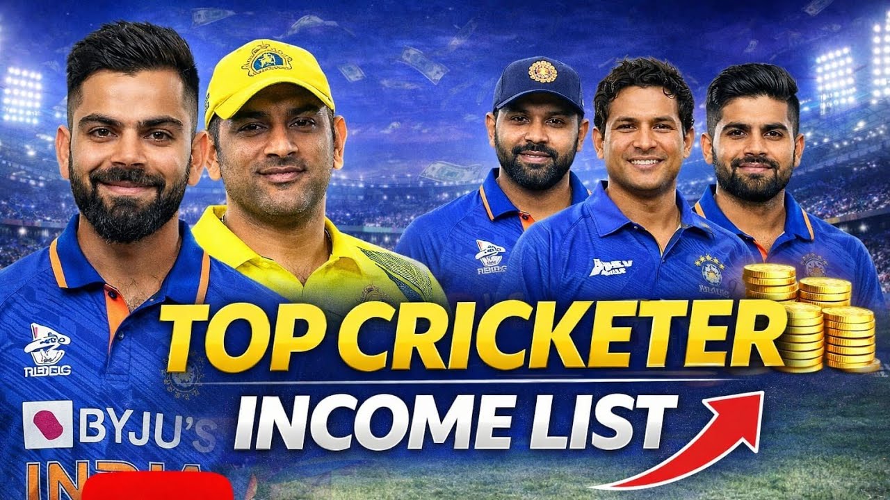 Top cricketer income list 