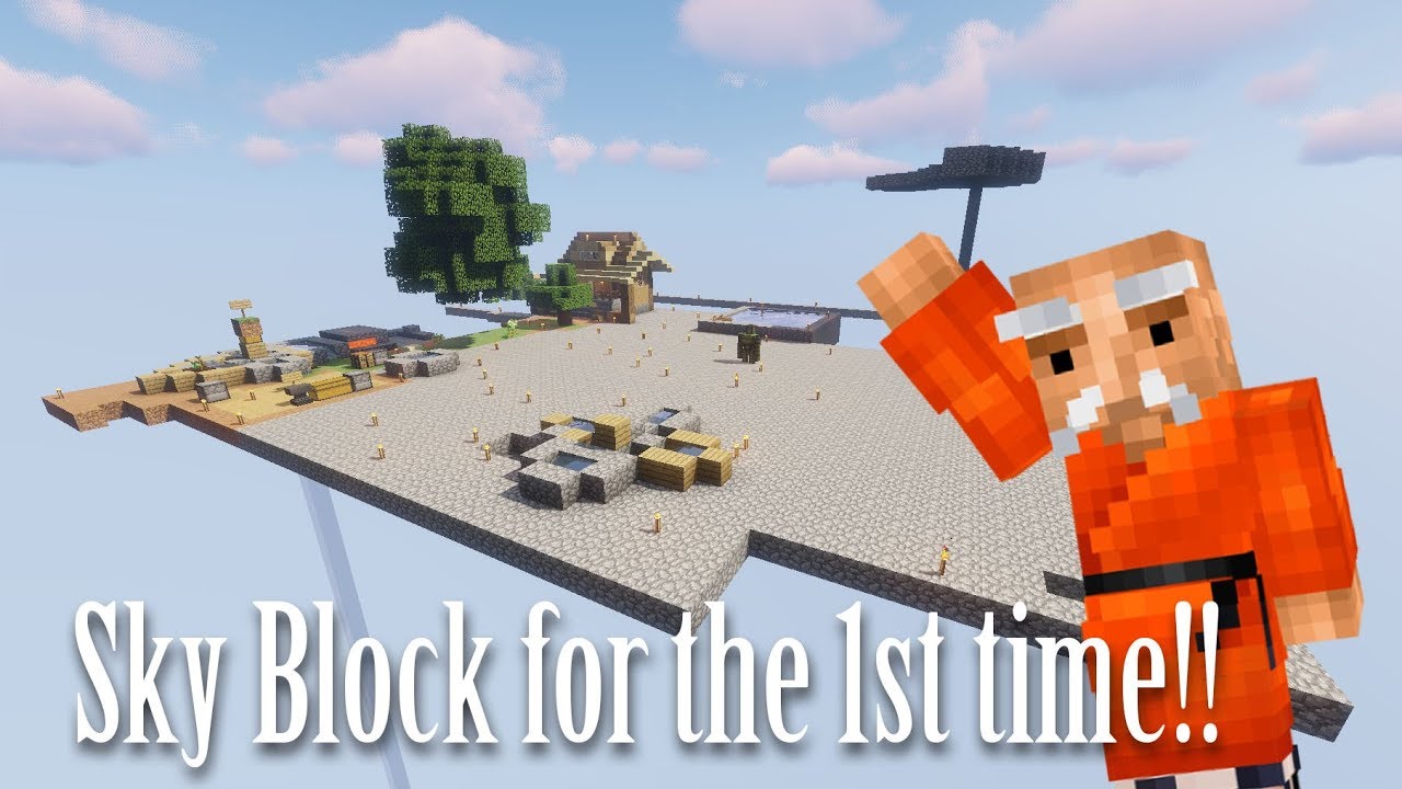 My First Time Ever Playing SkyBlock!!