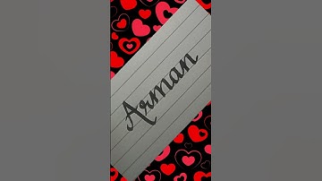 Arman name calligraphy #namecalligraphy #shorts #cursivewriting #ytshorts
