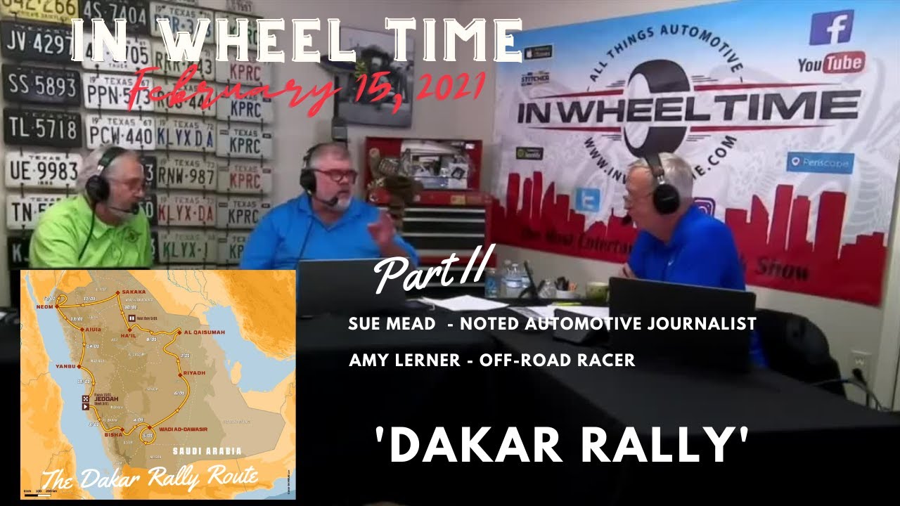 Dakar Rally - Part II with Sue Mead and Amy Lerner.  The New Car Showroom  is of course the Ram TRX.