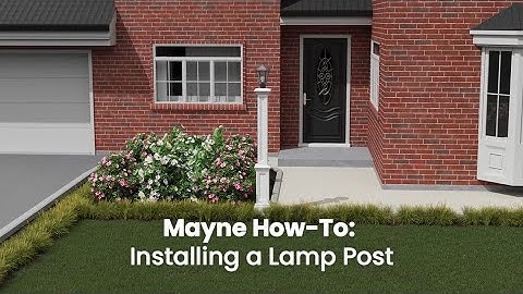 Mayne How-to Install a Lamp Post