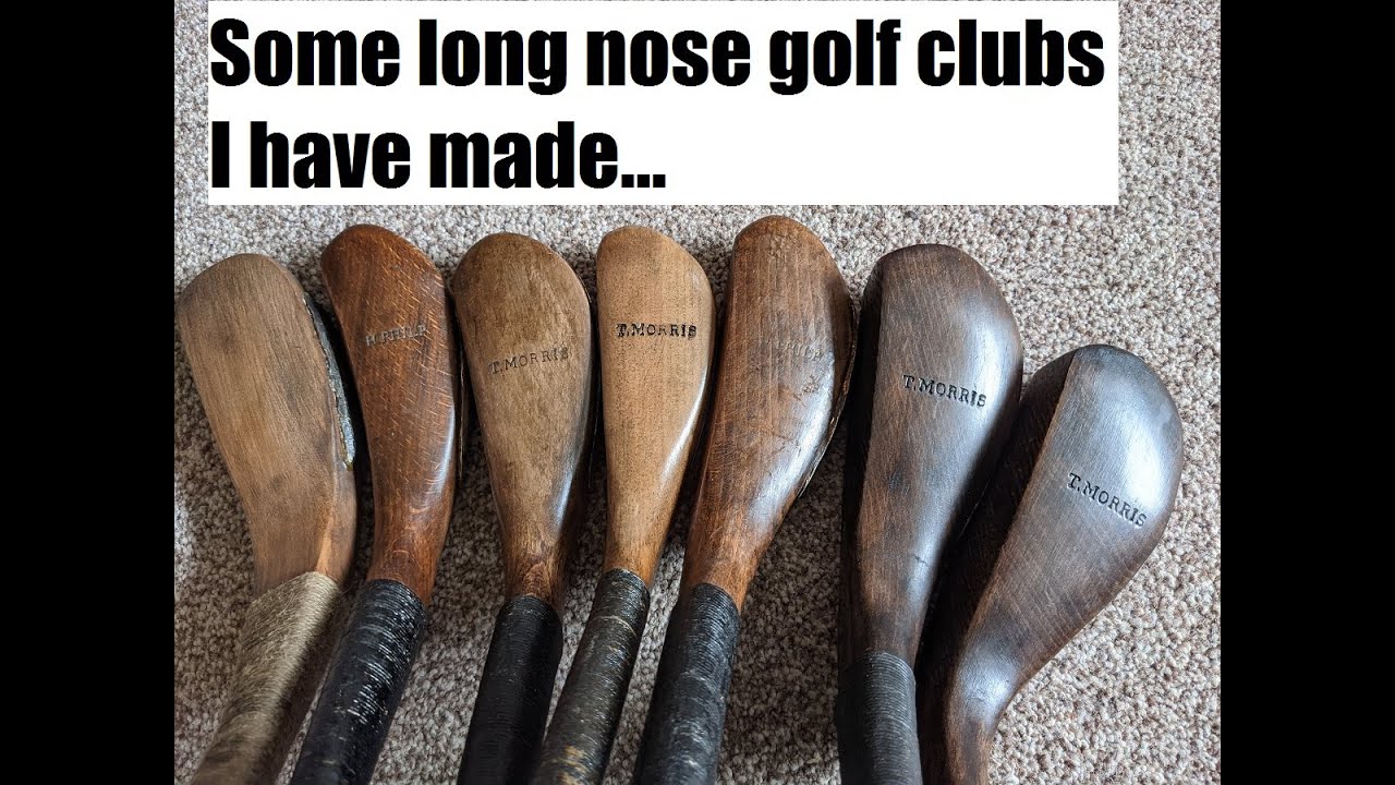 Self-made antique style golf clubs ! Hickory Golf - YouTube