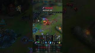 Yasuo 1v2 OUTPLAY | KR Master Patch 26.10 #shorts