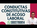 😱ACOSO LABORAL | CONDUCTAS DE ACOSO LABORAL EN COLOMBIA😱