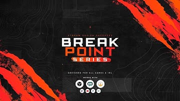 Full Twitch Stream Design Pack - Animated "Break Point Series" Stream Overlay Package