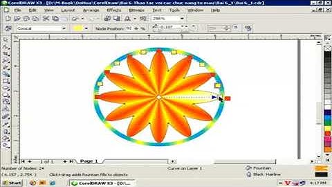 Thiết kế mẫu Quãng cáo với Corel Draw-Bài 6:Thao tác với các chức năng tô màu (Đồng nhất-chuyển sắc)