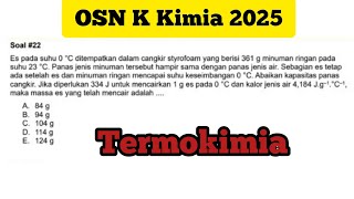 Pembahasan soal OSN K Kimia tahun 2025 Termokimia nomor 22
